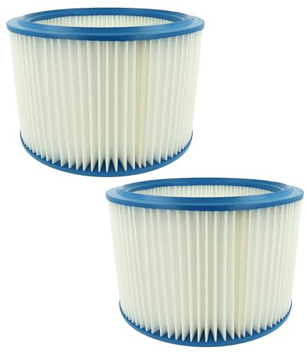 vhbw 2x Filterelement kompatibel mit Protool Festool VCP 700 E-L, VCP 700 E-M Nass-/Trockensauger - Feinstaubfilter