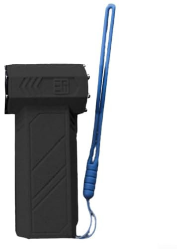 DAZZLEEX Tragbarer Turbo Violent Fan Handheld Fan High Speed Brushless Motor Schreibtisch Ventilatoren 110.000 U/min Ohne Drehzahlregulierung Schwarz