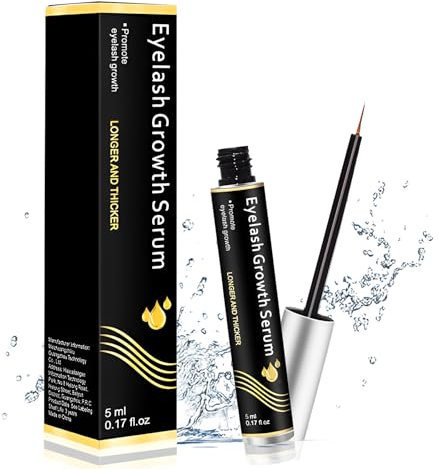 MEIEGOU Wimpernserum Wachstum Testsieger,5 ML Wimpernserum, Augenbrauen Serum Lash Serum für Wimpernverlängerung, Schnelles Aktiviert Haarfollikel von Der Wurzel an, Was Zu Längeren, Stärkeren