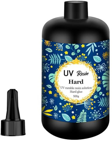 Osmond UV-Harz 500G Transparentes UV-Härtendes Harz Solarhärtendes Harz für die DIY-UV-Harz-Schmuckherstellung