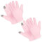 Sibba 2 Paar Feuchtigkeitsspendende Handschuhe Für Die Nacht Touchscreen Handschuhe Weiße Baumwollhandschuhe für Trockene Hände Ekzeme Hand Spa Behandlungshandschuhe Für Reparatur Raue Rissige