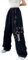 Onsoyours Pantalon Cargo Femme Pantalon Baggy Cargo Y6K Taille Haute Multi-Poches Pantalon Large Vintage Jambe De Jogging Pantalon Coupe Droite Hip Hop Harajuku Streetwear Z4 Noir S