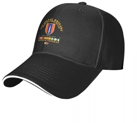 QFLLQLFF Basecap Army 1st Signal BDE SSI w VN SVC Cap Baseball Cap Rave Golfmütze Damen Herren Geschenk
