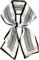 FonVan Seidenschal Seide Haarschal für Damen, Halstücher, Bandana, Satin Schal Kopftuch, Halstücher für Handtaschen, Handtaschen-Zubehör, Seidentücher Scarf (Black Molding)
