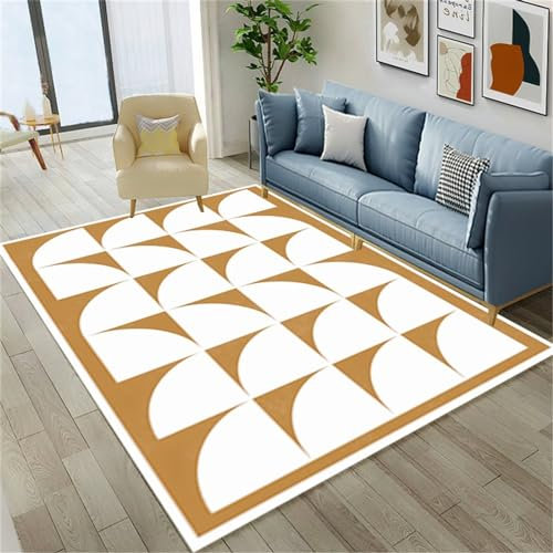 Xiaosua Natur Teppich Braun Orient Teppich 50X80CM Teppich Haustür Innen 1Ft 7.7''X2Ft 7.5''