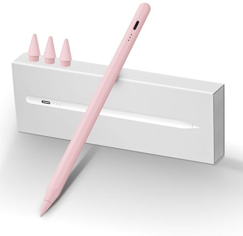 MEKO Stylet iPad 2018-2025 avec 13 Minutes à Charge Rapide Rejet de la Paume et Sensibilité à l'inclinaison, Pencil pour iPad 6-11e, Mini 5/6e, Air 3-5e/13/11 M2-M3, Pro 11/12.9(3-6e)/13 M4