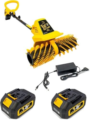Garland Barredora Peinadora de Césped Artificial - Roll&Comb Keeper 20V 141-V23 - Motor a Batería - Ancho de Trabajo 40 cm - Incluye 2 Baterías 2Ah y Cargador Keeper 20V Double Slow