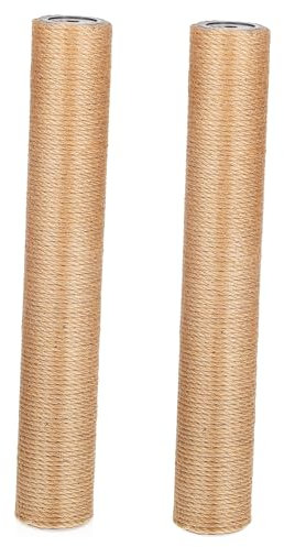 EXHUMKY 2er-Pack Sisal-kratzbaumstangen Für Katzen Jute-Material Leicht Austauschbare Teile Kratzbaum Für Katzen Im Innenbereich Für Kätzchen Und Haushalt