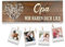 StuckART© - Opa Geschenk - OPA WIR HABEN DICH LIEB - personalisiertes Geschenk für Opa zum Geburtstag, Vatertag, Weihnachten - Holzschild mit Herz & Foto-Option - 3D Wanddeko