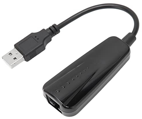 ZJchao Wii To Usb Adapter, Usb To Ethernet Adapter Usb 2.0 To 10/100Mbps Usb Over Ethernet Pluggable LAN Net Adapter Compatible for Wins for OS X