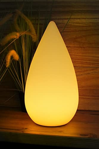 Moderna lámpara de mesa inalámbrica con batería, 38 cm, lámpara de sauna, cambio de color, lámpara de mesa, lámpara de noche, lámpara de pie, con mando a distancia y cargador