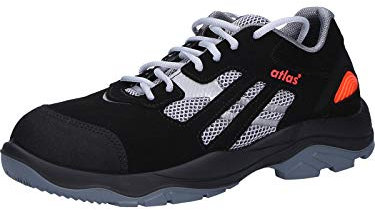 atlas 209988 432001P38 DIY Schuhe, 38, Schwarz Rot, 38 EU