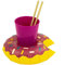 Oblique Unique® Aufblasbarer Getränkehalter Trinkhalter Flamingo Einhorn Donut Fußball Palme - wählbar - Cup Holder Mini Pool Spielzeug (Donout)