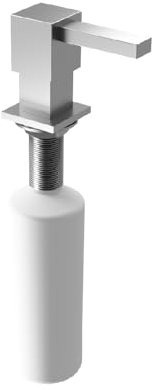 Teka - Dispensador de Jabón Minimalista para Fregaderos, se Adapta al Diseño de Cualquier Cocina, Complemento para tu Fregadero, Color Acero inoxidable