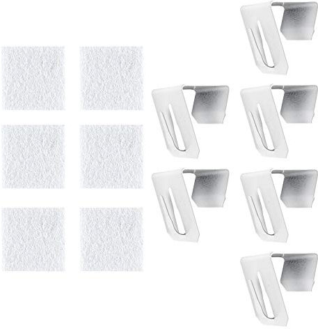 Ideen mit Herz Deko Fenster- & Türhaken, Design 5, 3,5cm x 2cm x 3cm, weiß, 6 Stück