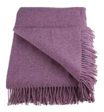 Forster Plaids Wohndecke Florenz, 130x205 cm, ca. 750 gr, 100% Lambswool/Aufmachung 1 Stück (Flieder)
