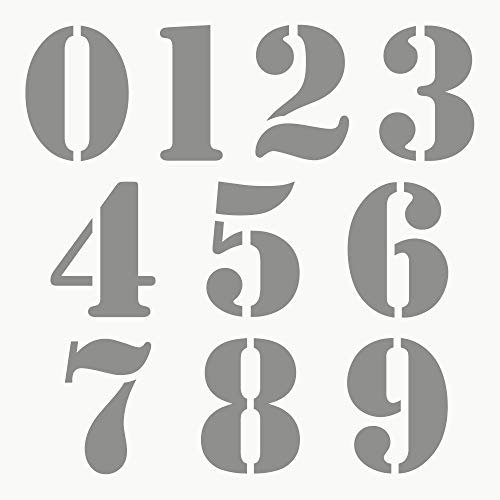 Autodomy Confezione Adesivi Numeri Moto Café Racer Vintage Rétro 10 Pezzi | Adesivo Numero Moto Cross, Scooter, Casco e Quads ATV | Colore Argento