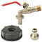 sukudon IBC Tank Adapter 1/2 '' Gewindeanschluss Messing Ersatzventil Armaturenteile Wasser Garten Wasserhahn Kolben Wasserspeicher Tank Schlauch Armatur Teile