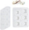 Chstarina 2 Stück Epoxidharz Silikonformen 15-22mm + 17-22mm Epoxid Harz Formen Resin Art Silikonform Silikon Schmuck Gussformen Für Dekoration Crafting Schmuck Machen