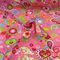 TOLKO 1m Modestoff | Dekostoff universal Stoffe zum Nähen Meterware Dekorieren | Blickdicht knitterarm | 150cm breit Bekleidungsstoffe Dekostoffe Vorhangstoffe Basteln Patchwork (Pink Flower)