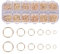 1200stück Offnen Biegeringe, 4mm 5mm 6mm 7mm 8mm 10mm Öffnen Ringe Springen, Vergoldete Runde Spaltringe Metall Kettenringe, für Schmuckherstellung, Halskette, Armband, Schmuckzubehör