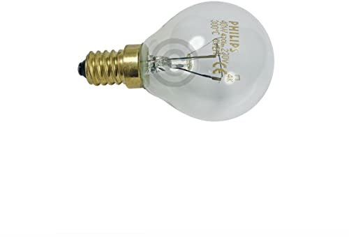 Lampe E14 40W BOSCH 00057874 45mmØ 76mm 220/230V Kugelform universal kompatibel mit Backofen Mikrowelle