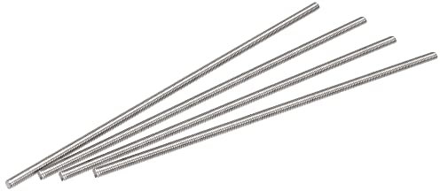 sourcing map 4Pcs M6 x 250mm Fully Threaded Rod 304 Stainless Steel Right Hand Threads