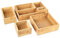 Schramm® 6-TLG. Set Aufbewahrungsboxen aus Bambus 5 Größen Ordnungsbox Organizer Set Schubladen Ordnungssystem
