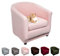 Lydevo Housse pour Fauteuil Cabriolet 2 Pieces Housse de Fauteuil Extensible avec Taie d'oreiller Revêtement de Fauteuil Club Chesterfield Lavable Universel Couverture de Fauteuil，Rose