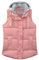 YUNCLOS Gilet Chaud Femme Veste Doudoune d'Hiver sans Manches en Cotton Gilet Matelassé à Capuche de Couleur Unie,Rose,M