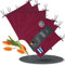 LILENO HOME 6er Set Stuhlkissen Bordeaux (40x40x4,5 cm) - Sitzkissen für Gartenstuhl, Küche oder Esszimmerstuhl - UV-beständige Indoor u. Outdoor Stuhlauflage als Stuhl Kissen (Laura FUM)