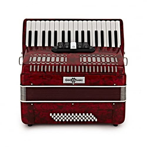 Gear4music Professionelles Klavier-Akkordeon-Instrument für erwachsene Spieler