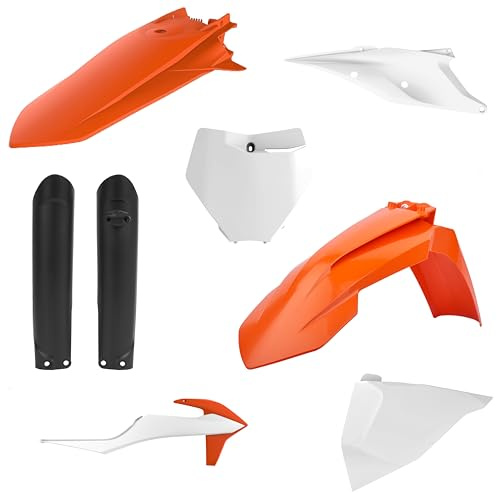 POLISPORT 91071 - Polisport MX Plastic Replica Kit for those looking for OEM Quality for KTM Motorcycles in OEM Colour