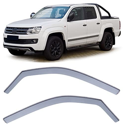 Windabweiser Regenabweiser Windschutz Schwarz Smoke für VW Amarok 2H ab 09