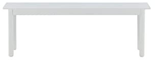 Venture Home Bench, White, One Size