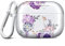 JIAXIUFEN Kompatibel mit AirPods Pro 2 Hülle Stoßfeste Silikon Kopfhörer Taschen Case Schutzhülle Zubehör mit Karabiner Kompatibel mit AirPods Pro 2 Generation, Flower Purple