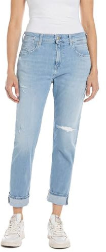 Replay Damen Jeans Marty Boyfit Bio, Light Blue 010-1 (Blau), 28W / 30L