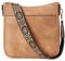 BOSTANTEN Handtasche Damen mittelgroß umhängetasche Crossbody Bags leder Schultertasche für Frauen Shopper tasche mit verstellbarem Farbigem Riemen Hellbraun