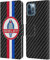Head Case Designs Offizielle Shelby Kohlefaser Logos Leder Brieftaschen Handyhülle Hülle Huelle kompatibel mit Apple iPhone 12 / iPhone 12 Pro