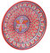 Biscottini Plato decorativo 42x42x8 cm | Plato de cerámica de artesanía marroquí | Decoraciones de cocina | Platos decorativos pintados a mano