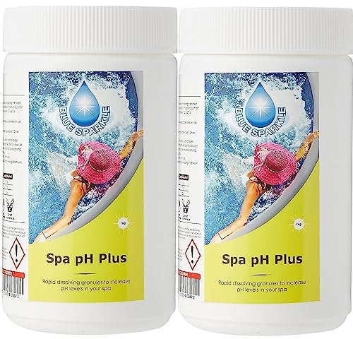 SHATCHI Blue Sparkle 2 kg pH Plus pH-Wert-Erhöher, Wasserqualitätsverbesserer für alle Whirlpools und Schwimmbäder