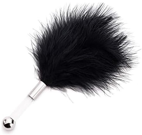 Dstymkler Multifonctionnel Noir Plume poignées Vives Plug Massage Outil Accessoires de Jeu - pour l'amour