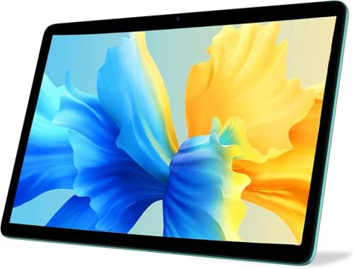 VASOUN Tablet Windows Android 13 10 Pollici, 5 Ghz WiFi, 128 GB, 8000 mAh, Fotocamera 2.0 MP+8.0 MP, Certificato GMS Octa-Core (Verde)