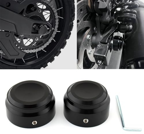 FINMOKAL Cache-écrous d'essieu arrière pour Harley Nightster 975/975 Special 2022-2023 - Noir