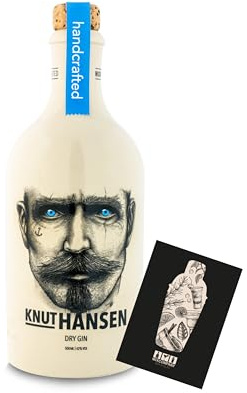 Knut Hansen Hamburg Dry Gin 0,5L (42% Vol) handcrafted Bottle - [Enthält Sulfite]