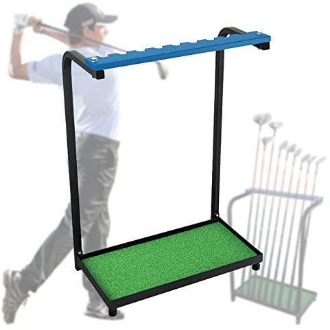 Kaichenyt Golfschlägerständer, Golf Putter Ständer Rack für 9 Clubs Display Rack Golfschläger Aufbewahrungsregal für Club Home