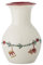 Bloomingville Vase Yule Weiß Weihnachtsmotiv 16x10 cm Blumenvase Keramik