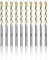 Teronbeta Multi-Material Tile Drill Bit 5mm x 10pcs Drill Bits for Masonry, Concrete, Brick, Cement, Glass, Porcelain, Plastic, Wood