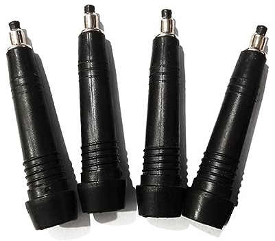 Btgghytr 4 Stück Carbon Steel Stick Tip Protectors Wanderrute Tip Ersatz Wanderstock Spazierstock