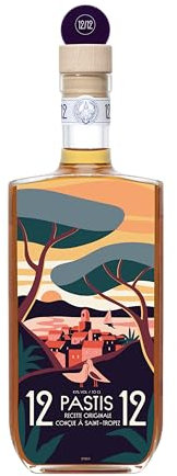 Pastis 12/12 édition Golfe de Saint-Tropez 45° 70cl